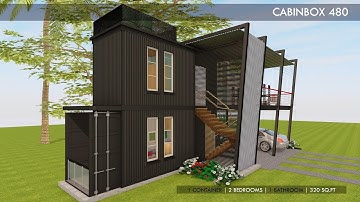 Shipping Container HOMES PLANS and MODULAR PREFAB Design Ideas | CABINBOX 480