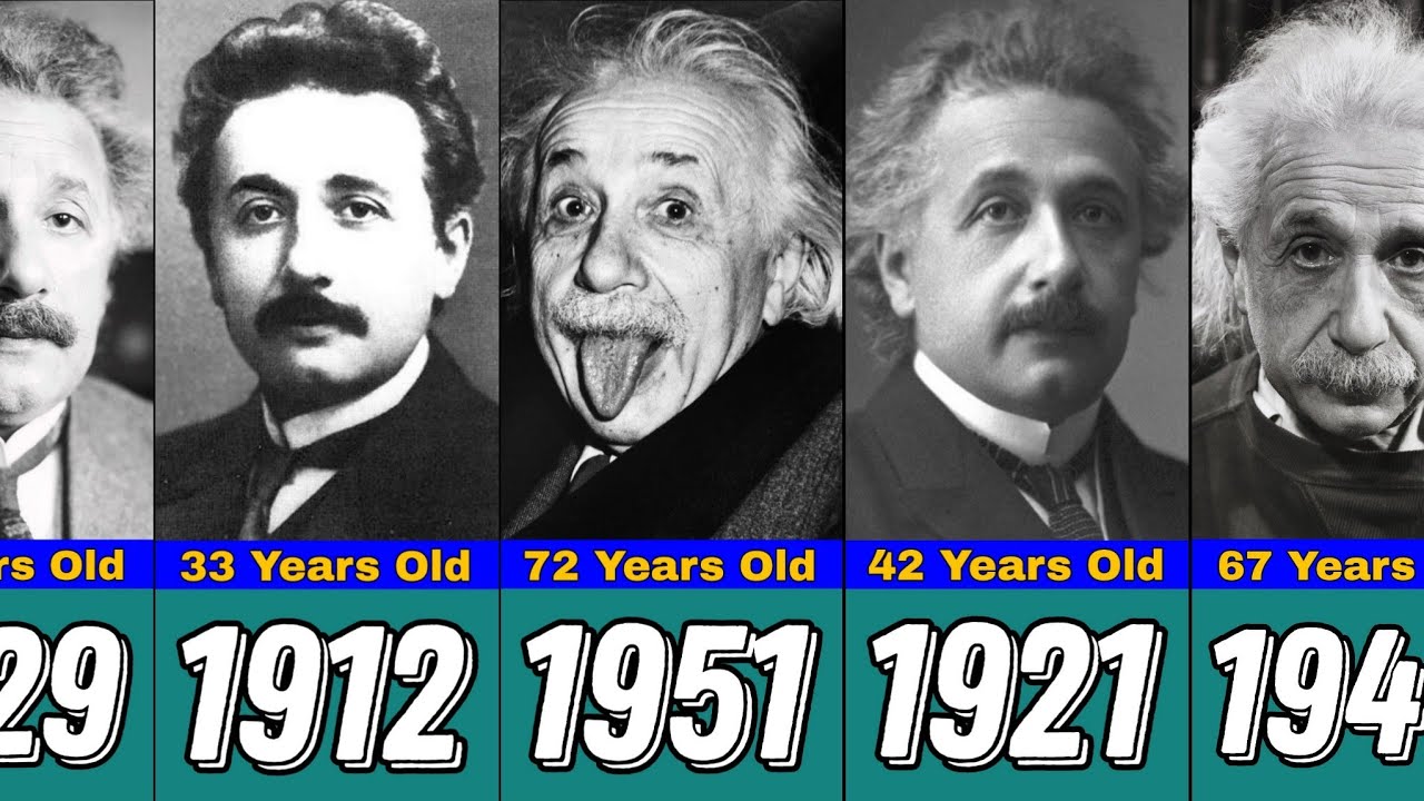 Albert Einstein - Transformation From 4 to 76 Years Old - YouTube