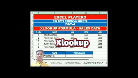 Advanced XLOOKUP Formula in Excel #excel #exceltips #exceltutorial #shorts #msexcel #microsoftexcel