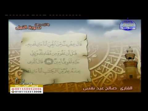 ماتيسر من سورة النمل بصوت الشيخ صالح عيد نفس