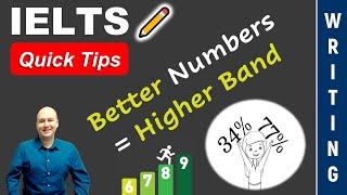 IELTS Writing Academic Task 1 Tip for Band 9 Numbers Resimi