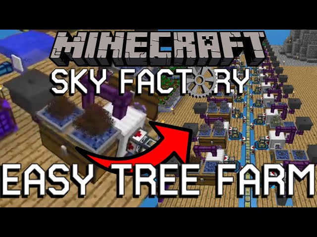 Best SkyFactory 4 Bonsai Tree Farm! (EARLY AND LATE GAME) - YouTube