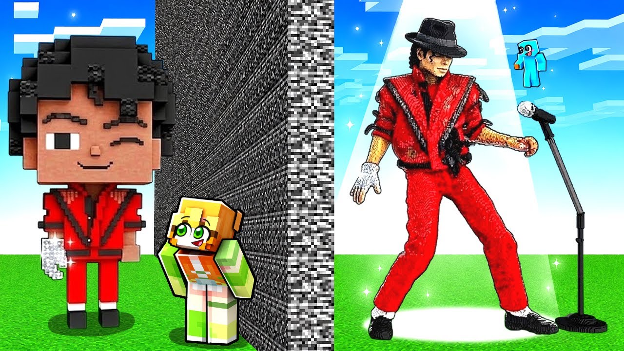 Hice TRAMPAS con MICHAEL JACKSON en Reto de Construcción en Minecraft!