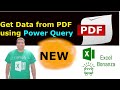 Get data from pdf to excel using power query  new feature
