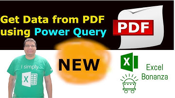 Get Data From Pdf To Excel using Power Query - NEW FEATURE!!