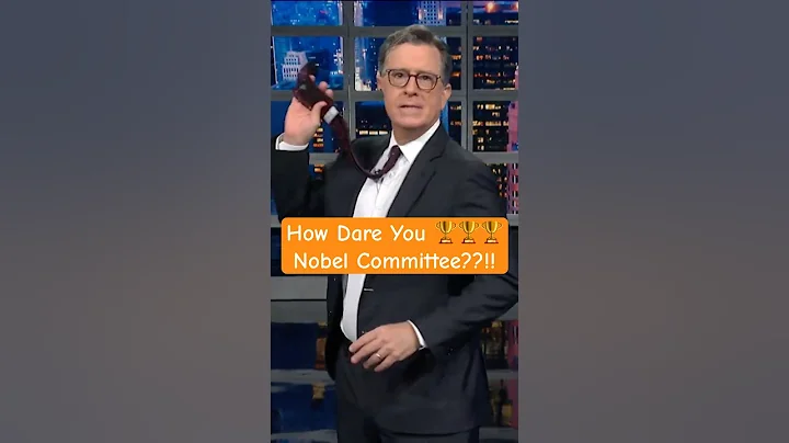 Colbert is Angry With Nobel Committee for Snubbing  Trump a Paragon of Peace! 🏆😂