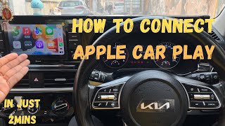 How To Connect Apple Car Play wirelessly In KiaSeltos,Sonet,Carens,Hyundai Creta,Venue,etc in 2 Mins