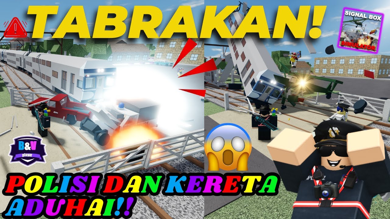 TABRAKAN POLISI DAN KERETA ADUHAI!! 😨😨