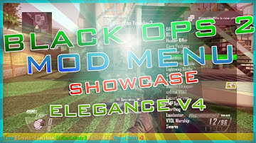 BLACK OPS 2 MODDING - ELEGANCE V4 MOD MENU SHOWCASE !! EPIC
