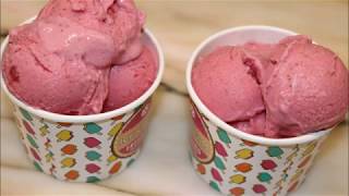 GLACE A LA FRAISE FACILE POUR LES FAINÉANTS (CUISINERAPIDE)