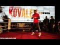 Champ of the world WBA, IBF,WBO Sergey Kovalev Tennis Ball Drill &#39;&#39;Public workout&#39;&#39;