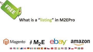 What is a "Listing" in M2EPro?