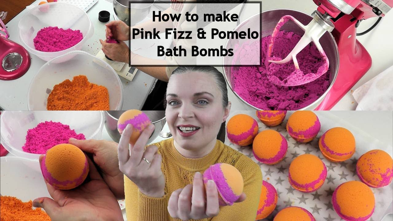 Recipe Included: How to make palm oil free, floating, bubbling Pink Fizz bath  bombs using SCI powder 