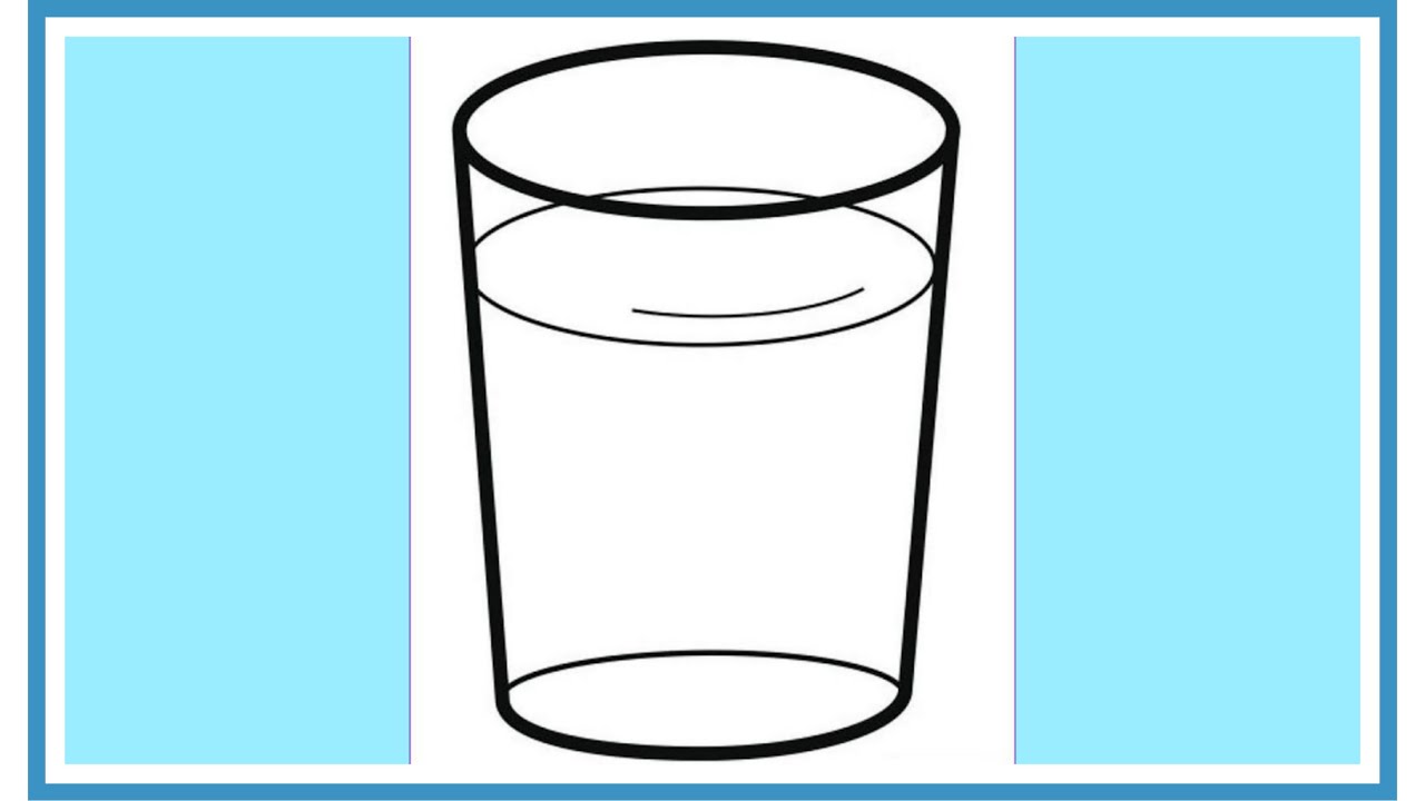How To Draw A Glass Step By Step YouTube