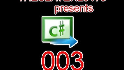 Visual Studio C# Tutorial Part 3: Moving an object