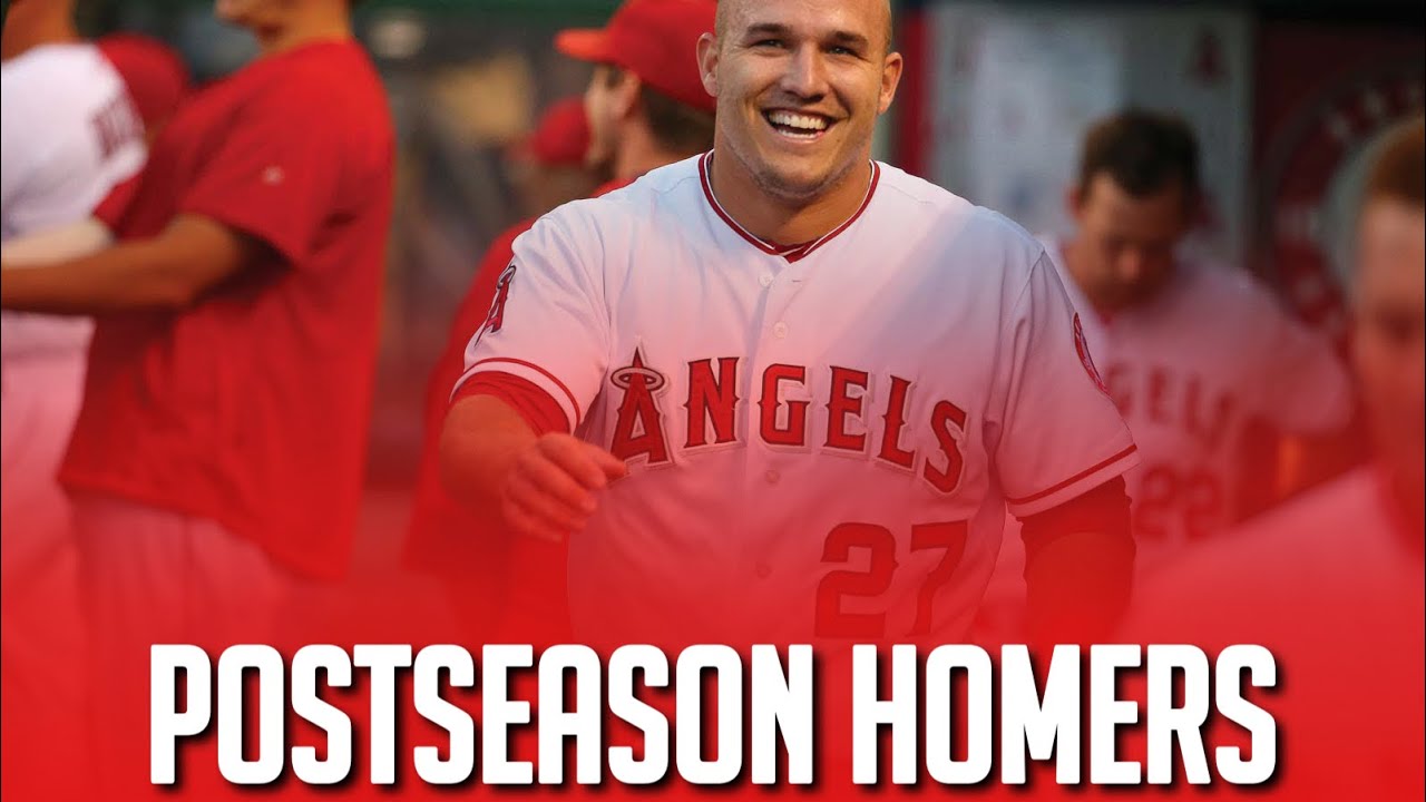 Mike Trout Career Postseason Home Runs YouTube