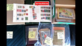 Briefmarken Verkaufsfilm: Schatzsuche und Verkauf Kommissionskiste 8 mit Briefmarken - Verkauft!