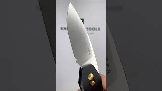Kizer Tomb V3692A2, Satin Nitro-V, Black Aluminum pocket knife