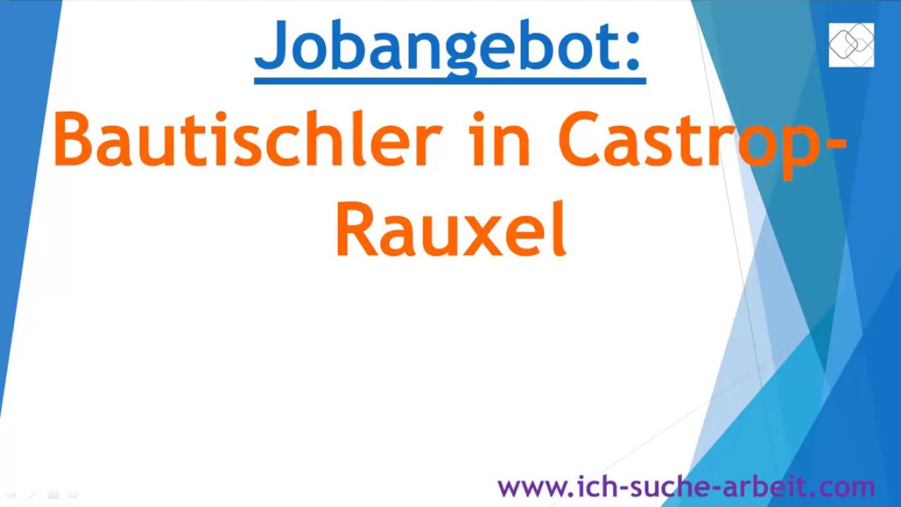 Jobangebot Bautischler in Castrop-Rauxel