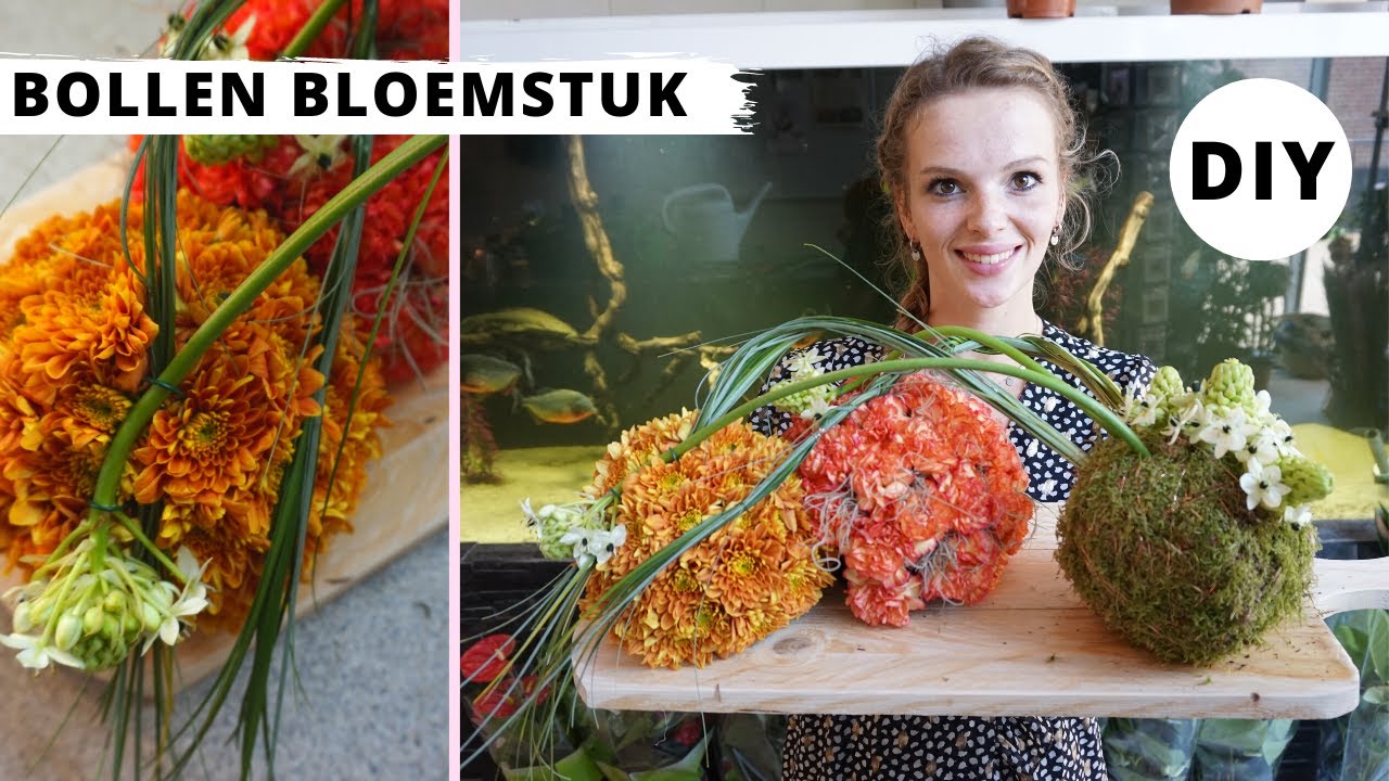 APART BOLLEN BLOEMSTUK 🍁| Cursus Bloemschikken | les #23 | Carlein Tukkers
