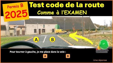 TEST 33 code de la route année 2025 conforme à la nouvelle réforme GRATUIT