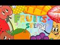 Fruits Step Song for kids 🍎🍌🍇🍓🥭🍉🍊 | Fun Dance & Learn Fruits