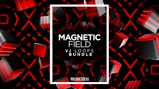 Volumetricks MAGNETIC FIELD VJ Loops BUNDLE 10 Loops +16 Alpha Elements + 10 Looping Backgrounds