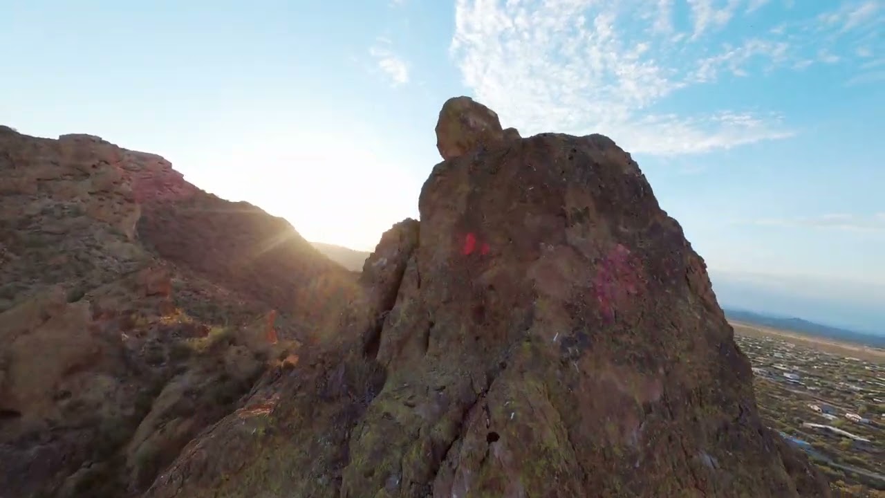 Cinematic 4k Drone Footage - Desert Mountain Flight