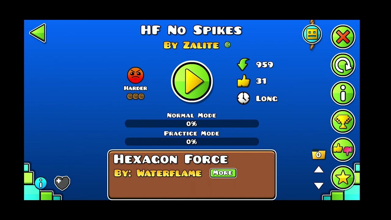 levels no spikes geometry dash on happy mod - YouTube