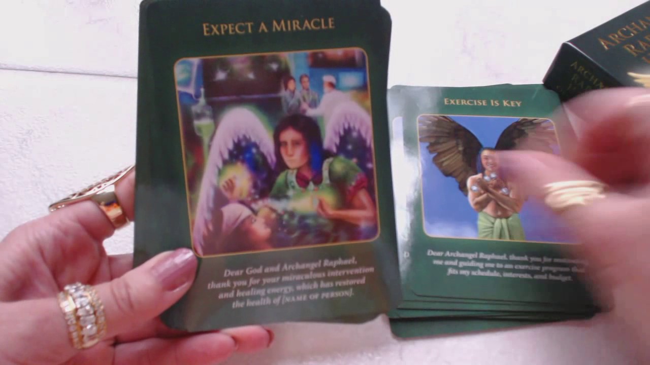 Traceyhd's Review Of The Archangel Raphael Healing Oracle Cards - YouTube