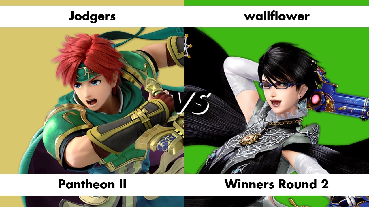 Jodgers (Roy / Diddy Kong) vs wallflower (Bayonetta) - Pantheon II Winners Round 2