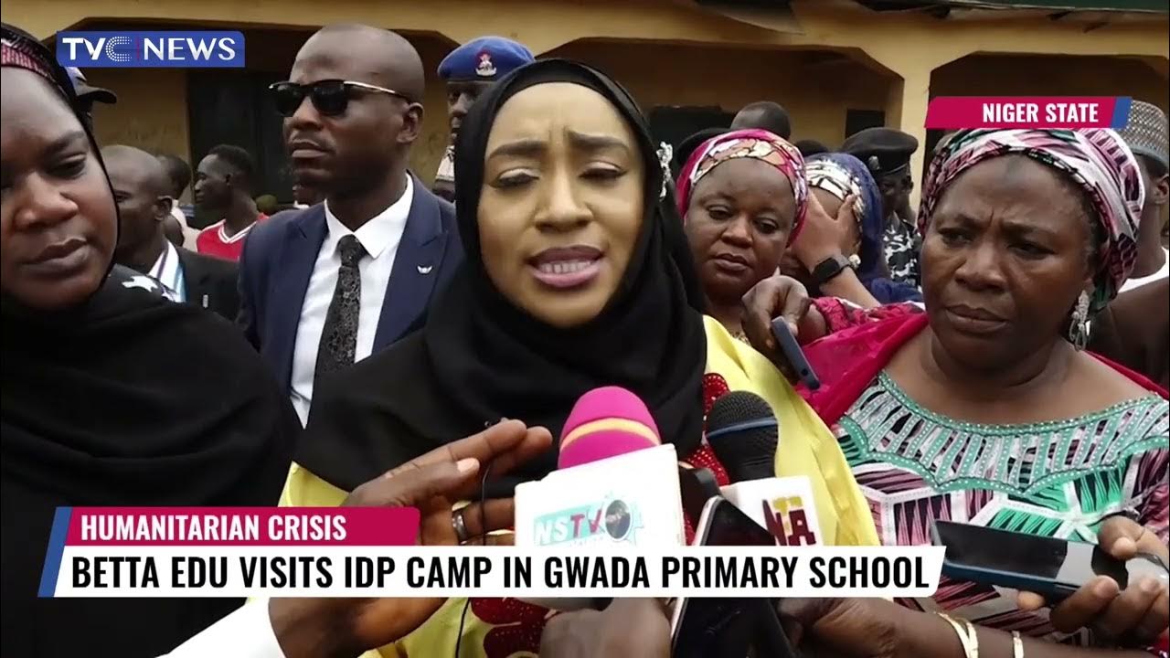 Humanitarian Affairs Minister, Betta Edu Visits IDP Camp In Gwada Primary School, Niger State