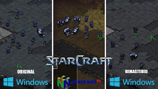 StarCraft [1998] PC (Original) vs N64 vs PC (Remastered) (Graphics Comparison)