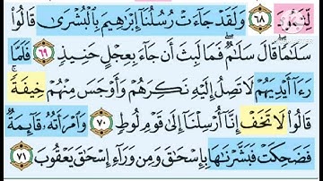 سوره هود / الربع الرابع / تدبر ومتشابهات وتربيط الايات من ايه 69  الى ايه 83
