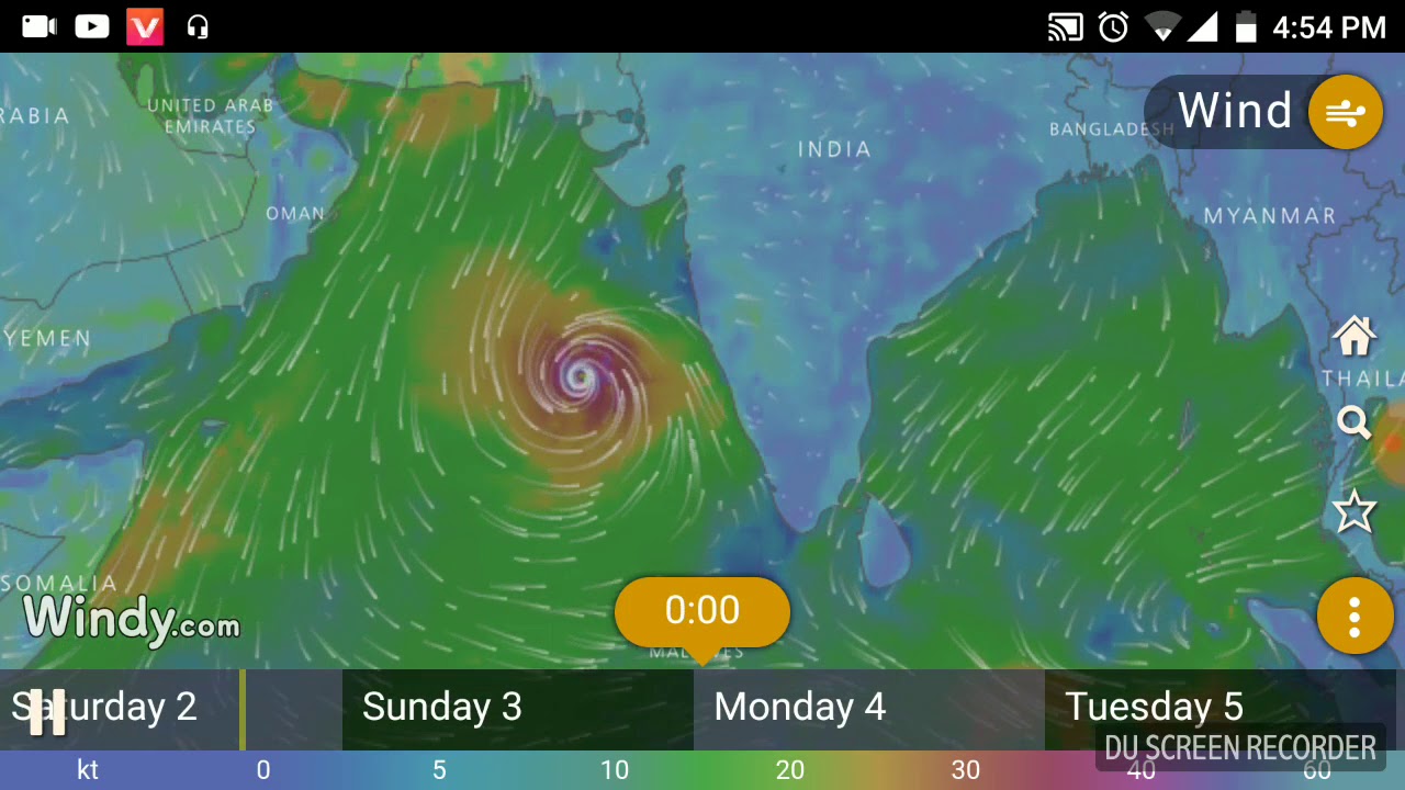 OKHI Cyclone position ഓഖി ചുഴലിക്കാറ്റ് - YouTube