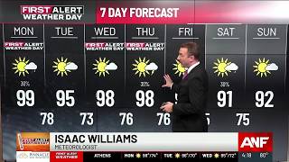 First Alert Forecast Dangerous heat today with feels like temps 105-110 degrees
