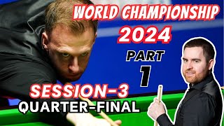 Judd Trump vs Jak Jones Quarterfinal | World Championship Snooker 2024 | Session 3 - Part 1