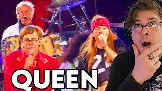 Music Producer Discovers Queen - Elton John & Axl Rose - Bohemian Rhapsody - Freddie Tribute Concert