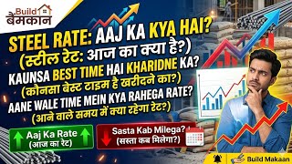 Steel Price Today: Sariya sasta hoga ya mahanga? 📉📈 Aaj ka rate aur prediction! | BuildMakaan