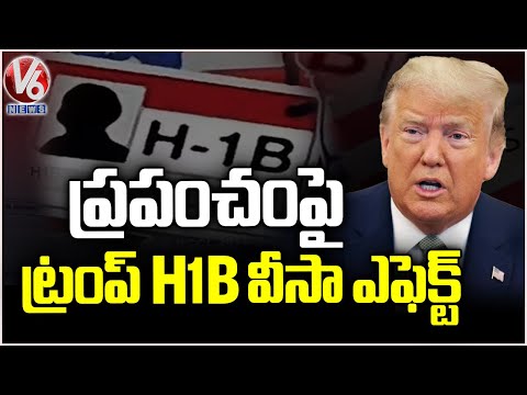 Ravinder Gaddampally from USA Reacts to Trump’s $100,000 Annual H-1B Visa Fee | V6 News - V6NEWSTELUGU