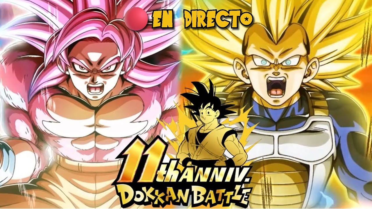 🔴EN DIRECTO JUGANDO DRAGON BALL Z DOKKAN BATTLE | COMIENZA EL 11º ANIVERSARIO, ME SALEN LOS 2 LRS