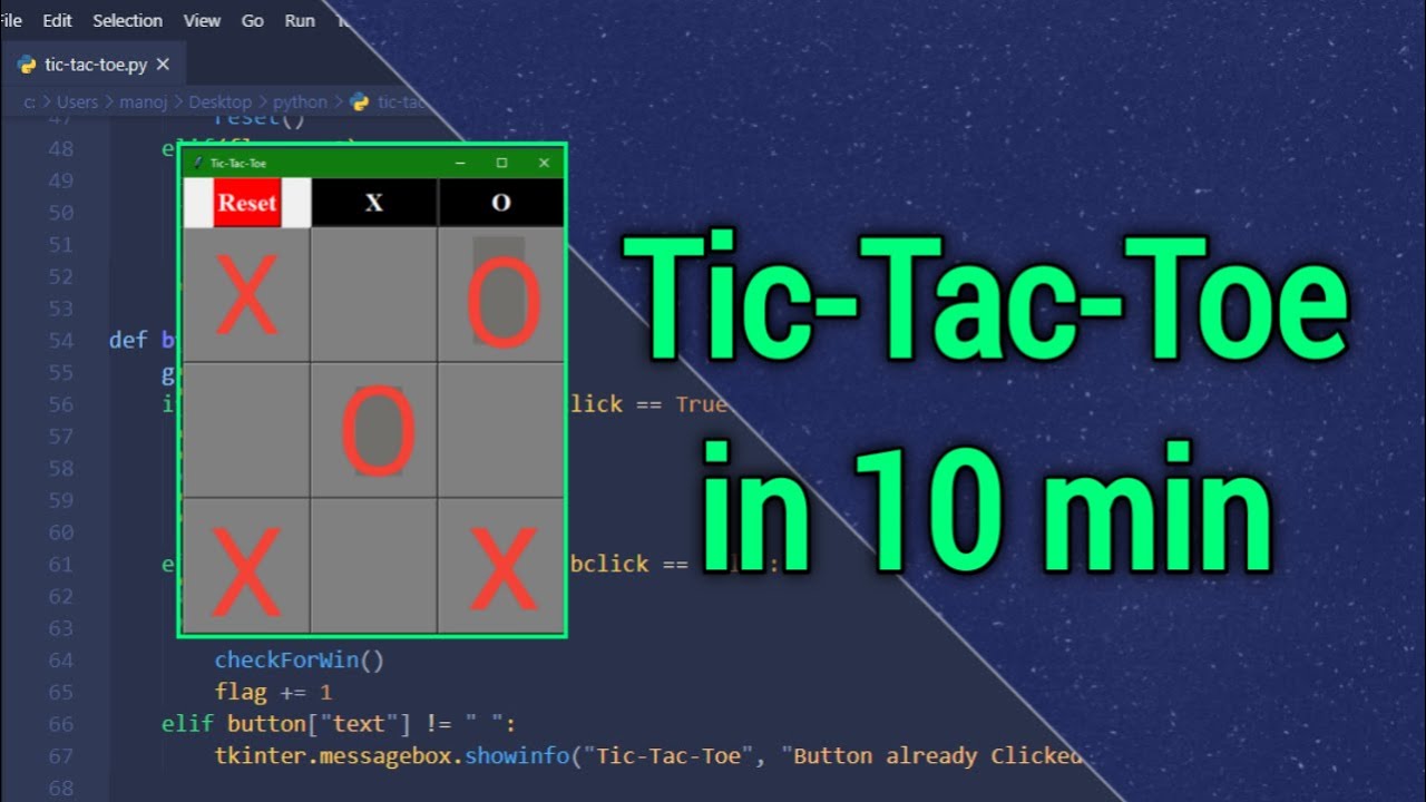 Build a Tic-Tac-Toe Game With Python and Tkinter – Real Python