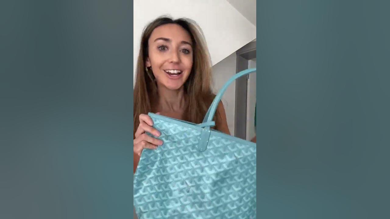 light blue goyard bag