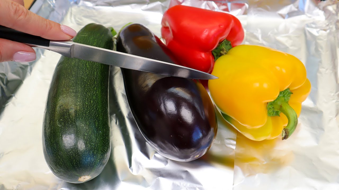 Ich habe noch nie so leckeres gebackenes Gemüse gegessen! Einfaches Abendessen Rezept!