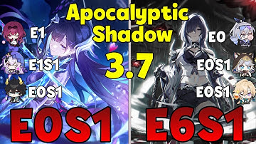 E6S1 Acheron x E0S1 Cipher l E0S1 Hysilens x E1 Kafka l 3.7 Apocalyptic Shadow