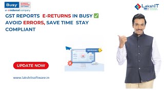 GST Reports  E-Returns in BUSY ✅ Avoid Errors, Save Time  Stay Compliant Profile