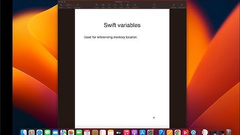 iOS development training - Episode 2 - Variables