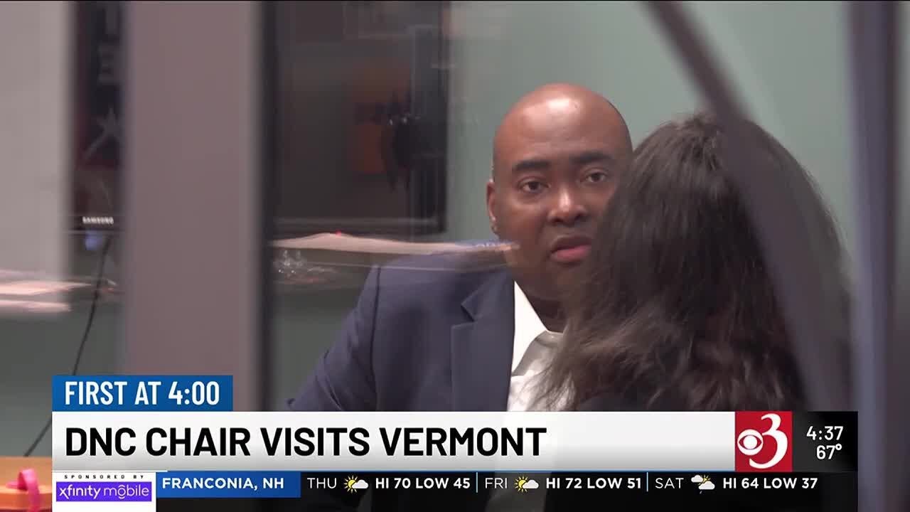 Democratic National Committee chair visiting Vermont