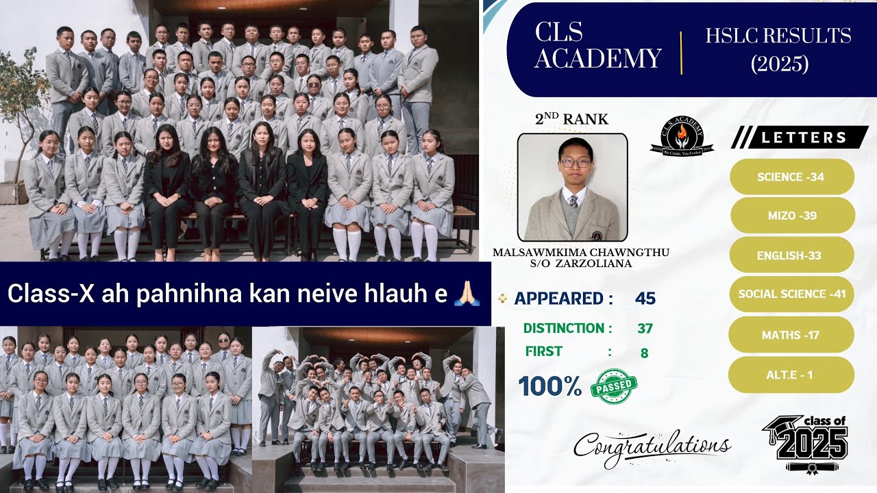 HSLC EXAM 2025 RESULT CHHUAH NI VLOG||🙏🏻 CLS ACADEMY, NURSERY VENG
