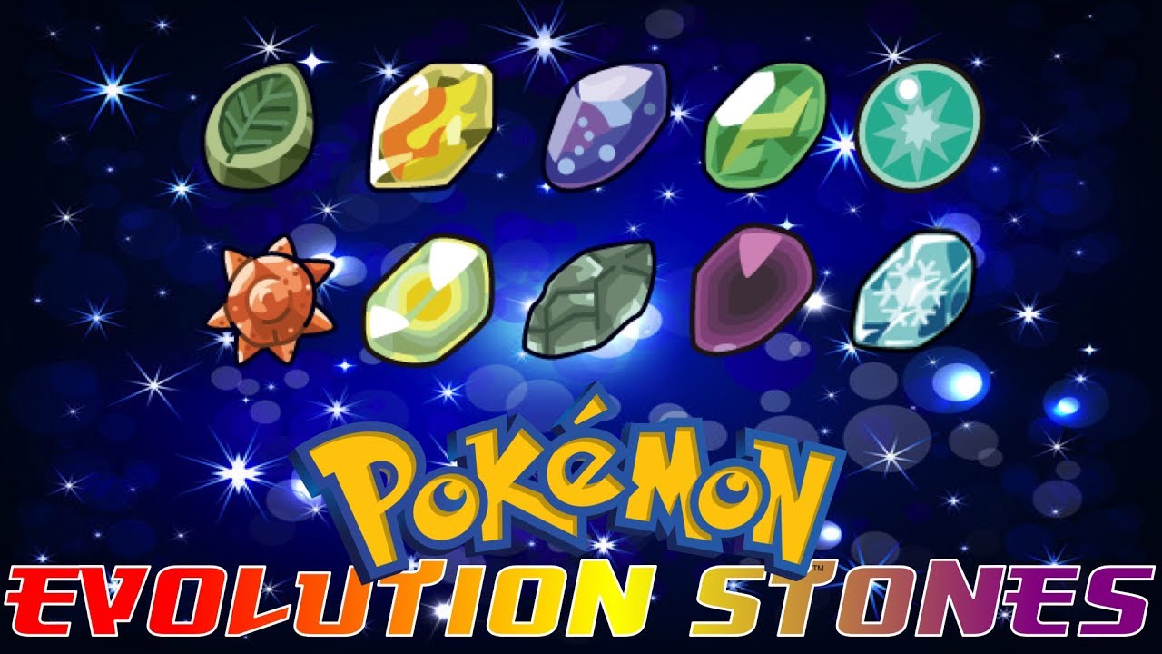 Pokemon Evolution Stones Chart